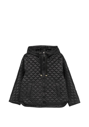 Max Mara quilted hooded jacket - Black