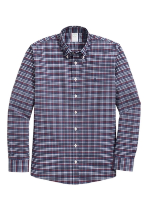 Brooks Brothers plaid button-down collar shirt - Blue