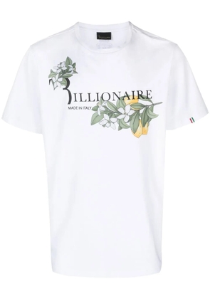 Billionaire logo-print cotton T-shirt - White