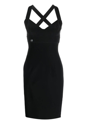 Philipp Plein silk mini dress - Black