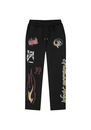 GODMADE Angel graphic-print track pants - Black