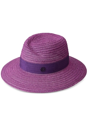 Maison Michel Virginie straw Fedora hat - Purple