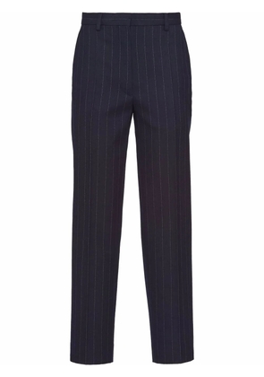 Prada pinstripe-pattern tailored trousers - Blue