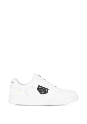 Philipp Plein perforated-detail sneakers - White