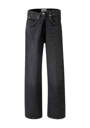 AGOLDE buttoned straight-leg jeans - Black