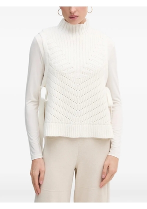 Pedro Del Hierro side-tie knitted vest - White