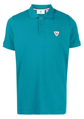 Rossignol logo-applique polo shirt - Blue