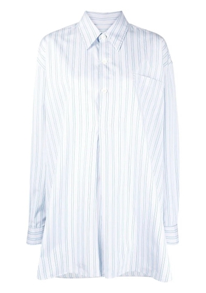 OUR LEGACY striped oversized long-sleeve shirt - Blue