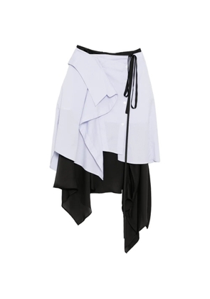 Feng Chen Wang deconstruction wrap skirt - Blue