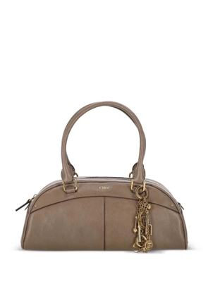 Chloé Bowling charm-detail shoulder bag - Brown