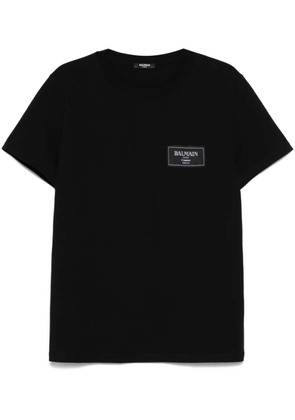 Balmain logo-tag T-shirt - Black