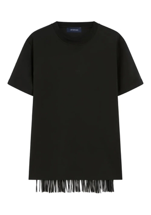 Sportmax Teatino fringed top - Black