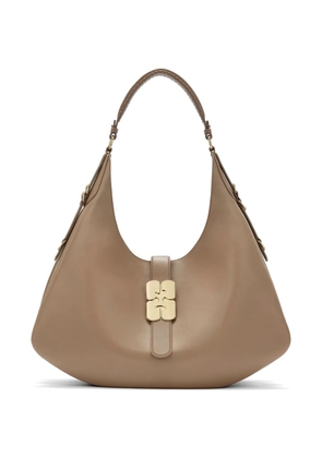 GANNI large Kat shoulder bag - Neutrals
