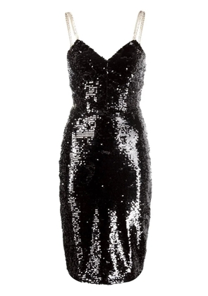 Philipp Plein sequin embellished midi dress - Black