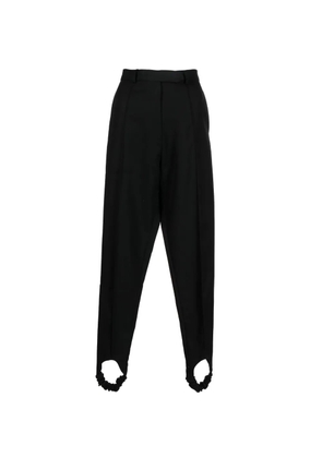ANOUKI tapered stirrup trousers - Black