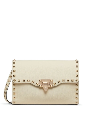 Valentino Garavani small Rockstud leather shoulder bag - White