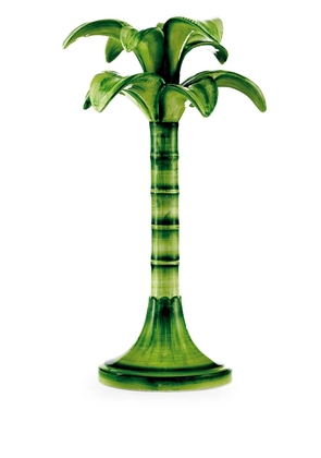 Les-Ottomans large Palm candle holder - Green