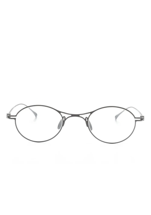 Giorgio Armani oval-frame glasses - Silver