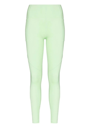 Y-3 panelled logo leggings - Green