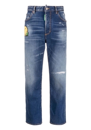 DSQUARED2 Smiley Boston straight-leg jeans - Blue