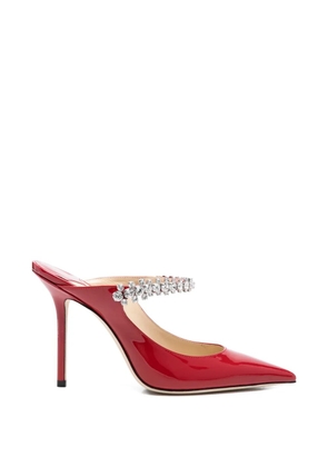 Jimmy Choo Bing crystal-embellishment mules - Red