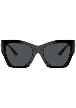 Versace Eyewear logo-plaque cat-eye frame sunglasses - Black