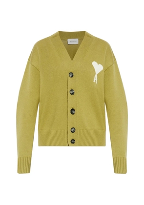 AMI Paris Ami de Coeur cardigan - Green