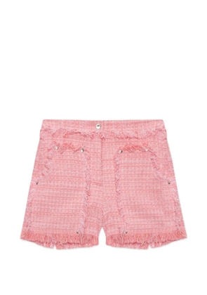 MSGM fringed-hem shorts - Pink
