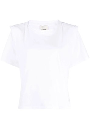 ISABEL MARANT Zelitos pleat-detail T-shirt - White
