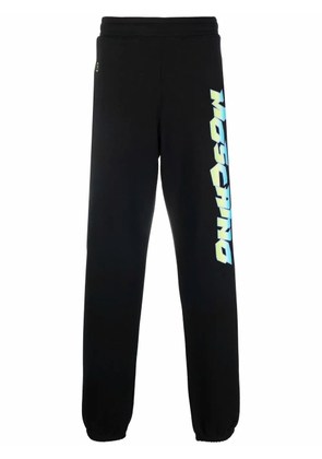 Moschino logo-print track pants - Black
