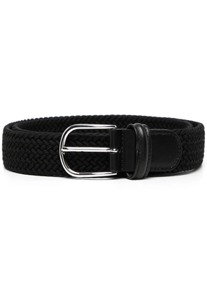 Anderson's interwoven leather belt - Black