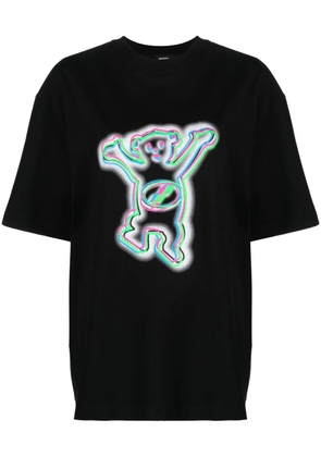 We11done teddy print T-shirt - Black