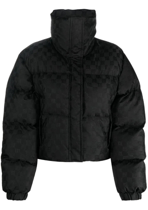 MISBHV monogram-print padded jacket - Black