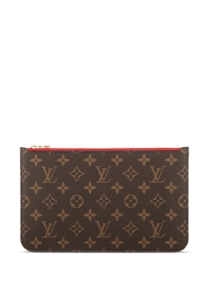 Louis Vuitton Pre-Owned logo-monogram zipped pouch - Brown