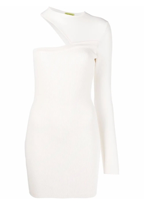 GAUGE81 one-shoulder fitted dress - White