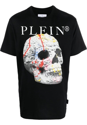 Philipp Plein Skull-print cotton T-shirt - Black