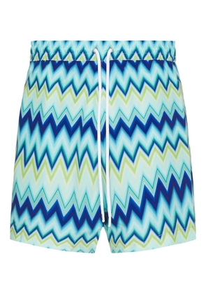 Missoni zigzag-pattern swim short - Blue