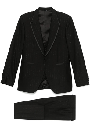 Reveres 1949 pinstriped three-piece suit - Black