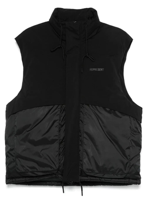 Represent layered puffer gilet - Black
