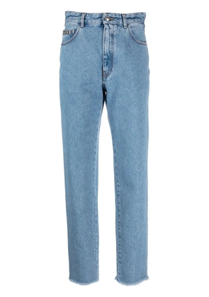 GCDS crystal-embellished detail straight jeans - Blue