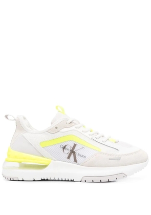 Calvin Klein Jeans logo-print panelled sneakers - White