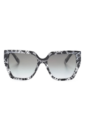 Dolce & Gabbana Eyewear lace-detail square-frame sunglasses - Black