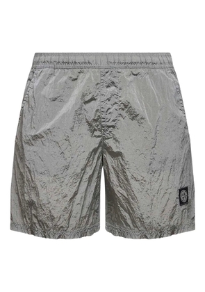 Stone Island logo swim shorts - Grey