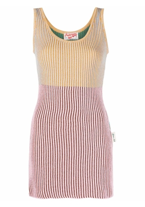 Andersson Bell colour-block ribbed knit vest - Pink