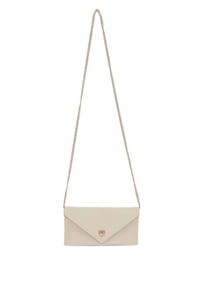 PINKO chain-strap flap cross body bag - Neutrals