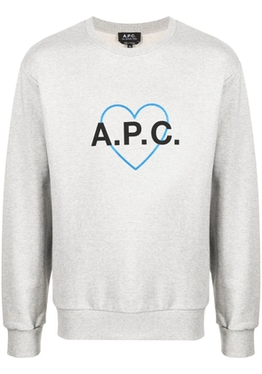 A.P.C. Jules logo-print sweatshirt - Grey