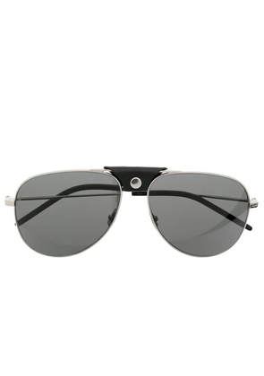 Saint Laurent Eyewear pilot-frame sunglasses - Silver