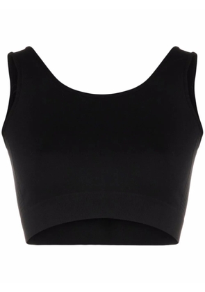 Rick Owens ribbed scoop-neck sports bra - Black