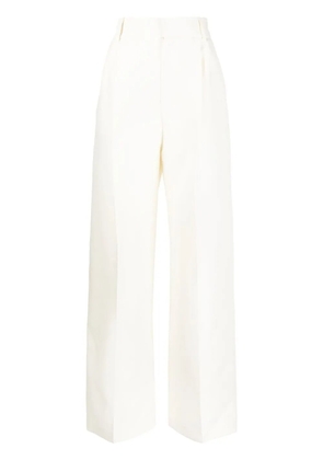 Dice Kayek pleat-detail tailored trousers - White