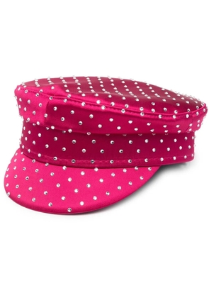 Ruslan Baginskiy embellished baker boy cap - Pink